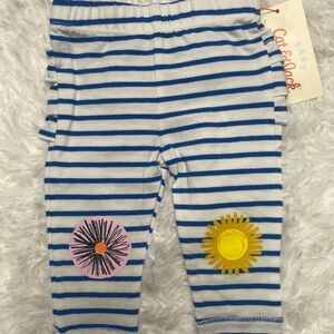 Cat & Jack Blue Striped Baby Leggings